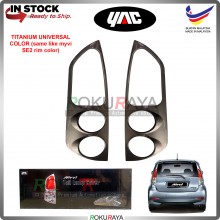 [TITANIUM UNIVERSAL] Perodua Myvi Old (1st Gen) Type2 Custom Fit ABS Plastic Rear Tail Lamp Garnish Moulding Cover
