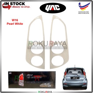 [PEARL WHITE] Perodua Myvi Old (1st Gen) Type2 Custom Fit ABS Plastic Rear Tail Lamp Garnish Moulding Cover