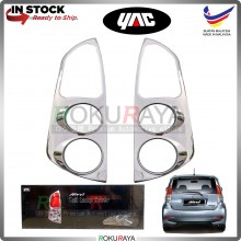 [CHROME] Perodua Myvi Old (1st Gen) Type2 Custom Fit ABS Plastic Rear Tail Lamp Garnish Moulding Cover