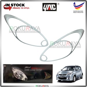 [IVORY WHITE] Perodua Myvi Old (1st Gen) Type2 Custom Fit ABS Plastic Car Head Lamp Eye Lid Brow Cover