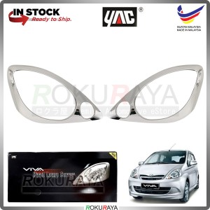 [CHROME] Perodua Viva Custom Fit ABS Plastic Car Head Lamp Eye Lid Brow Cover