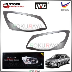 SP [GENETIC SILVER] Proton Saga BLM Custom Fit ABS Plastic Car Head Lamp Eye Lid Brow Cover