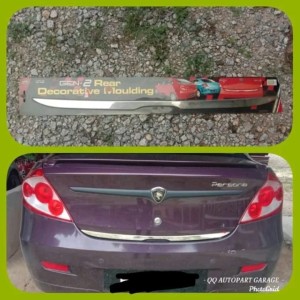 [CHROME] Proton Gen2 Gen 2 Persona Old Rear Back Tailgate Trunk Top Center Garnish Cover Bonnet Moulding