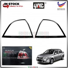 [METALLIC BLACK] Proton Saga BLM Custom Fit ABS Plastic Rear Tail Lamp Garnish Moulding Cover