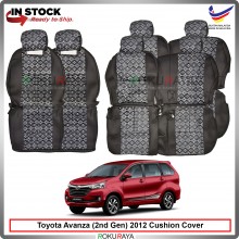 Toyota Avanza (2nd Gen) 2012-2018 Local GO Fabric Sponge Custom Fitting Cushion Cover Car Seat