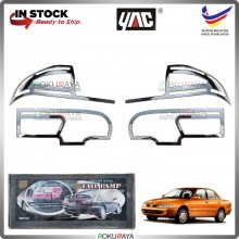 [CHROME] Proton Wira Custom Fit ABS Plastic Rear Tail Lamp Garnish Moulding Cover