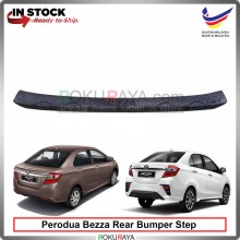 Perodua Bezza Custom Fit Original ABS Car Rear Bumper Step Scratch Guard Garnish Protector