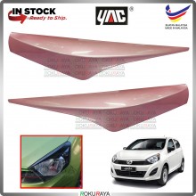 [R46 CHERRY BLOSSOM] G Spec 2014-2016 Perodua Axia Custom Fit ABS Plastic Car Head Lamp Eye Lid Brow Cover