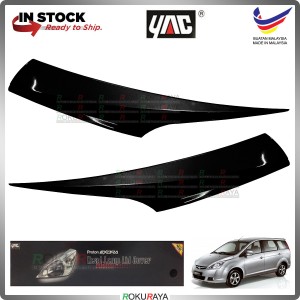 [TRANQUILITY BLACK] Proton Exora Custom Fit ABS Plastic Car Head Lamp Eye Lid Brow Cover
