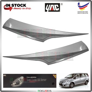 [GENETIC SILVER] Proton Exora Custom Fit ABS Plastic Car Head Lamp Eye Lid Brow Cover