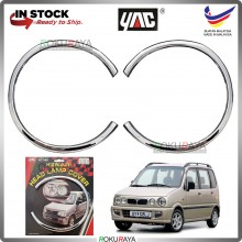 [CHROME] Perodua Kenari Custom Fit ABS Plastic Car Head Lamp Eye Lid Brow Cover