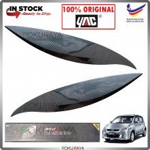 [CARBON] Perodua Myvi Old Custom Fit ABS Plastic Car Head Lamp Eye Lid Brow Cover