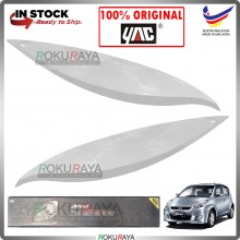 [W09 IVORY WHITE] Perodua Myvi Old Custom Fit ABS Plastic Car Head Lamp Eye Lid Brow Cover