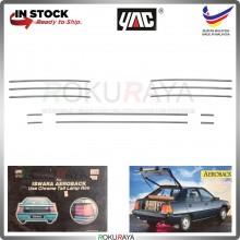 [CHROME] Proton Saga Iswara Old Aeroback Hatchback ABS Plastic Rear Tail Lamp Garnish Moulding Cover Car Accessories