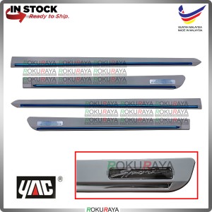 [GLITTERING SILVER] 99cm+53cm Proton Perodua Universal Original Plastic Side Door Moulding Garnish Body Lining Panel