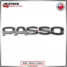 Toyota Passo Perodua Myvi Conversion Rear Back Bonnet Emblem Logo Chrome Badge Car Accessories Parts