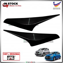 [209 EBONY BLACK] Perodua Myvi ICON ABS Plastic Car Head Lamp Eye Lid Brow Cover Original Car Accessories Parts