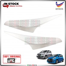 [W09 IVORY WHITE] Perodua Myvi ICON ABS Plastic Car Head Lamp Eye Lid Brow Cover Original Car Accessories Parts