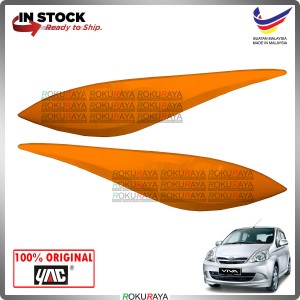 [R60 TANGERINE ORANGE] Perodua Viva ABS Plastic Car Head Lamp Eye Lid Brow Cover Original Car Accessories Parts