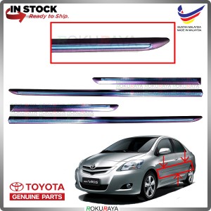 [DEEP AMETHYST MICA] Toyota Vios NCP93 Dugong Original Side Door Moulding Garnish Body Lining Panel Car Accessories Parts