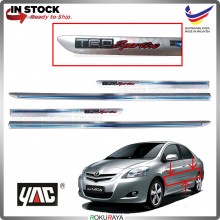 [SILVER] Toyota Vios NCP93 Dugong NCP150 Keli Original Side Door Moulding Garnish Body Lining Panel Car TRD SPORTIVO