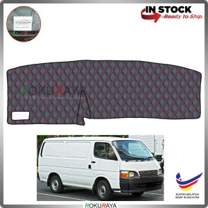 [RED LINE] Toyota Hiace H100 Old RR Dashboard Cover Leather PU PVC Black Car Accessories Parts