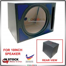[BLUE] 10'' 1Hole Single PVC Sub Woofer Speaker Hot Box Mixture 6' and 4' Thickness Plywood