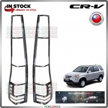 [CHROME] Honda CRV CR-V RD4-RD9 2002-2006 WELLSTAR ABS Plastic Rear Tail Lamp Garnish Moulding Cover Trim Car