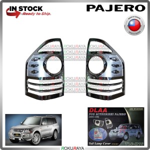 [CHROME] Mitubishi Pajero Exceed Super DLAA ABS Plastic Rear Tail Lamp Garnish Moulding Cover Trim Car Accessories Parts