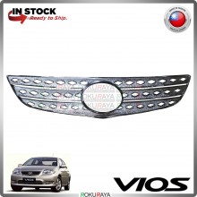 [CHROME] Toyota Vios Orga NCP42 2002-2005 ABS Plastic Front Grille Sarong Garnish Moulding Cover Trim Car