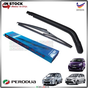 Perodua Alza Myvi Old New Lagi Best Icon Rear Tail Wiper Blade Arm Set Car Accessories Parts