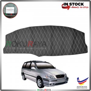 [BLACK LINE] Naza Ria Kia Carnival Old RR Dashboard Cover Leather PU PVC Black Car Accessories Parts