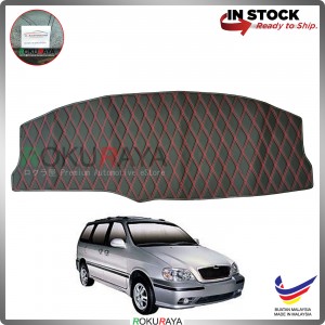 [RED LINE] Naza Ria Kia Carnival Old RR Dashboard Cover Leather PU PVC Black Car Accessories Parts