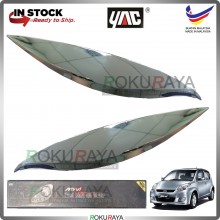 [CHROME] Perodua Myvi Old Custom Fit ABS Plastic Car Head Lamp Eye Lid Brow Cover Car Accessories Local Parts