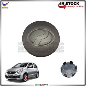 53mm [TITANIUM] Perodua Myvi Lagi Best Icon SE Extreme Alza Advance Sport Rim Center Wheel Cap Cover Ornament DARK GREY