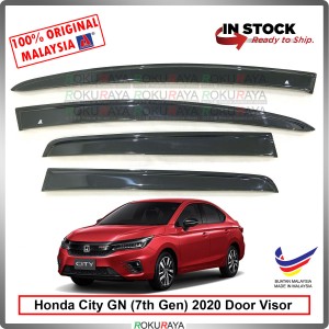 [FLAT 9cm] Honda City New GN (7th Gen) Original AG Rain Door Visor Air Press Wind Deflector Car Accessories Local Parts