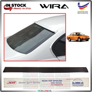 [SEDAN] Proton Wira MDM JD2 PU Rubber Getah Wing Glass Spoiler Rear Windscreen Black