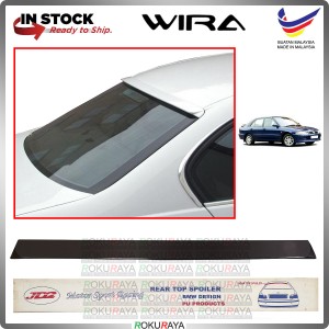 [AEROBACK] Proton Wira MDM JD2 PU Rubber Getah Wing Glass Spoiler Rear Windscreen Black