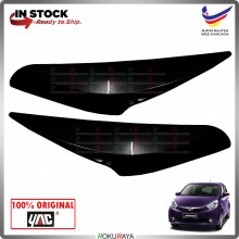 [209 EBONY BLACK] Perodua Myvi New Lagi Best ABS Plastic Car Head Lamp Eye Lid Brow Cover Original Car Accessories Parts