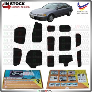 [FRONT] Honda Civic EG SR3 SR4 Car Heat Sound Vibration Proof Bonnet Deadening Insulation Mat Span Sponge 10mm Thick