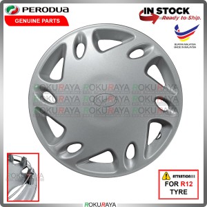 [ORGINAL] Perodua Viva Kancil New Old Belalang Petak R12'' Inch Car Wheel Cover Tyre Center Hub Cap Steel Rim Car 