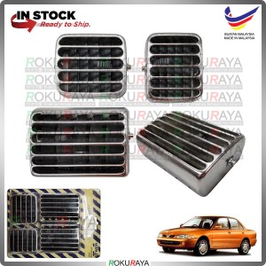 [CHROME] 4in1 Proton Wira Satria Putra Air Cond Outlet Casing Vent Louver Garnish Moulding Cover Trim Car Local