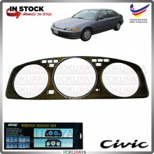 [CARBON KEVLAR] Honda EG SR4 TYPE R SPOON MUGEN Manual Automatic Meter Panel Garnish Decoration Cover Car Accessories Parts