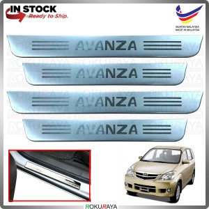 [BESI]Toyota Avanza Old Stainless Steel Chrome Side Sill Kicking Plate Garnish Moulding Cover Trim Car Accessories