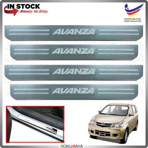 [BESI]Toyota Avanza Old Stainless Steel Chrome Side Sill Kicking Plate Garnish Moulding Cover Trim Car Accessories