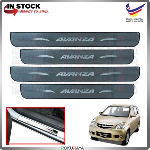 [BESI]Toyota Avanza Old Stainless Steel Chrome Side Sill Kicking Plate Garnish Moulding Cover Trim Car Accessories