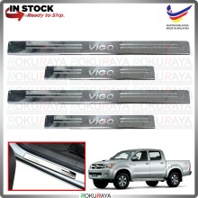 [BESI] Toyota Hilux Vigo Stainless Steel Chrome Side Sill Kicking Plate Garnish Moulding Cover Trim Car Accessories