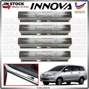 [BESI] Toyota Innova Old Stainless Steel Chrome Side Sill Kicking Plate Garnish Moulding Cover Trim Car Accessories