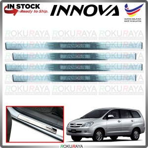 [BESI] Toyota Innova Old Stainless Steel Chrome Side Sill Kicking Plate Garnish Moulding Cover Trim Car Accessories