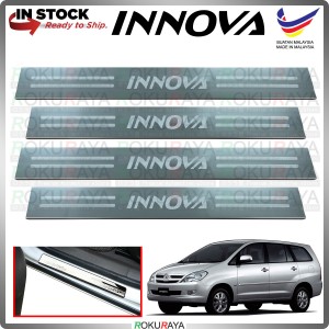 [BESI] Toyota Innova Old Stainless Steel Chrome Side Sill Kicking Plate Garnish Moulding Cover Trim Car Accessories